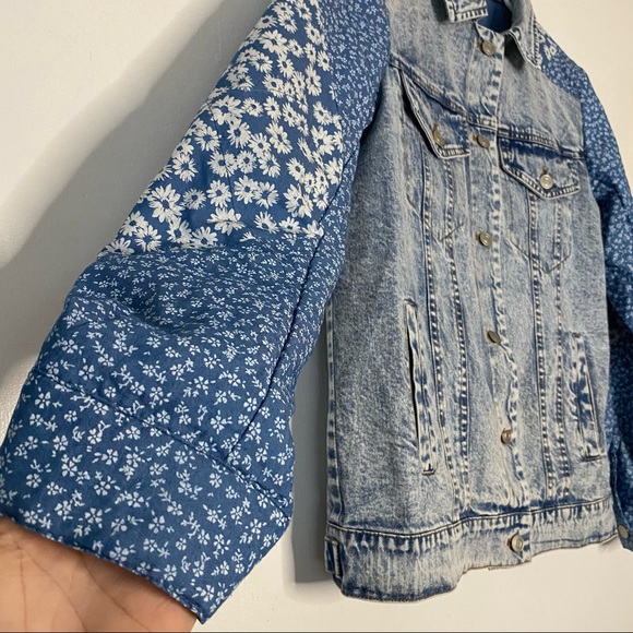 Anthropologie Avec Les Filles Patchwork Denim Jacket - Picture 8 of 11